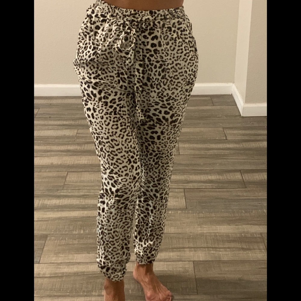 Leopard jogger pants